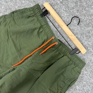 Lira Men Olive Green Nylon Polyester Court Volley Shorts Size XL